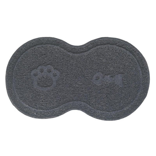 Premium Pvc Cat Litter Mat - Stylish Figure 8 Design